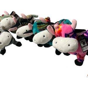 Plush Stuffed Standing Cow in Assorted Colors