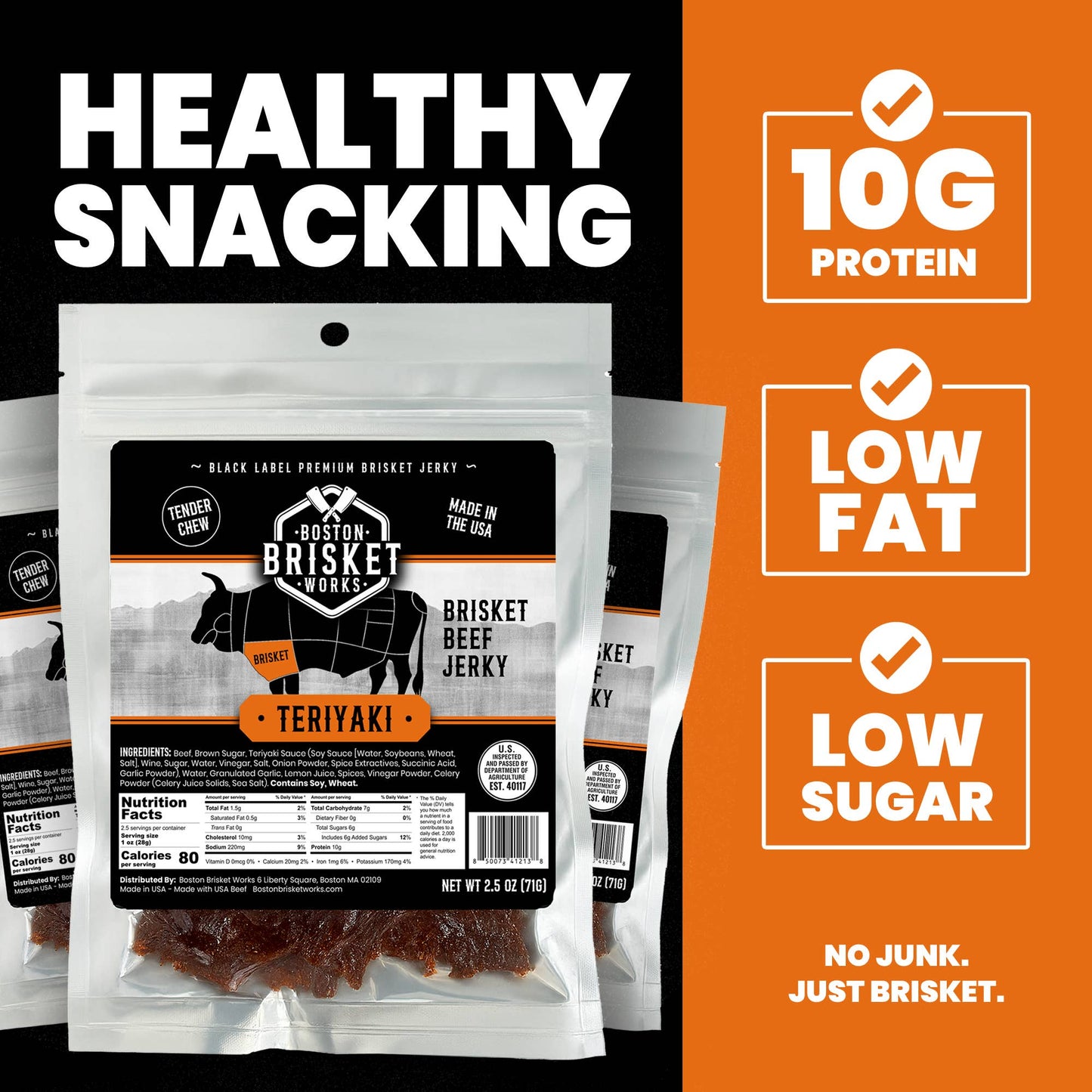 Beef Brisket Jerky "Teriyaki" 71g