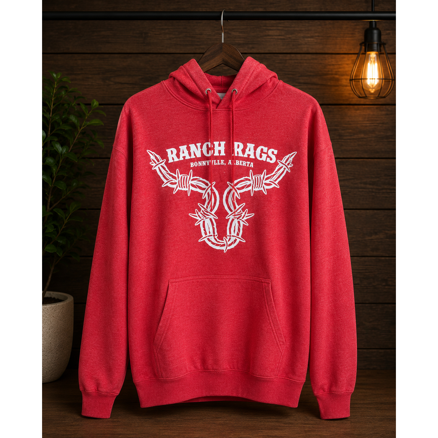 RanchRag's Ranch Tough Barbwire Hoodie