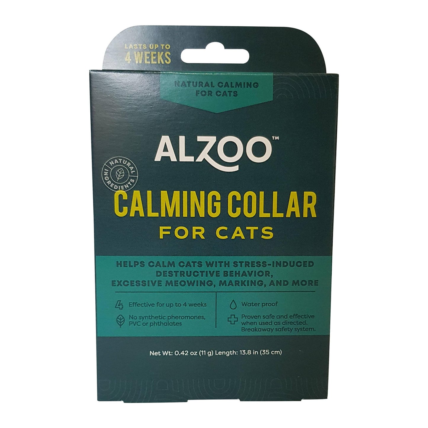 ALZOO - ALZOO Plant-Based Calming Collar for Cats, 30 Days
