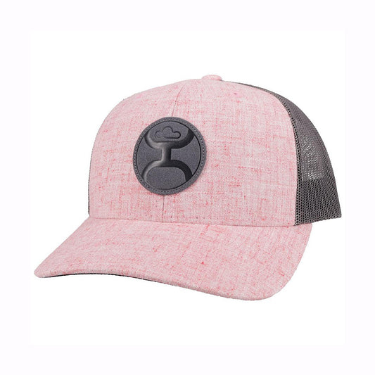 Hooey - Blush Pink & Grey Snap Back Ladies Ball Cap 2104T-PKGY