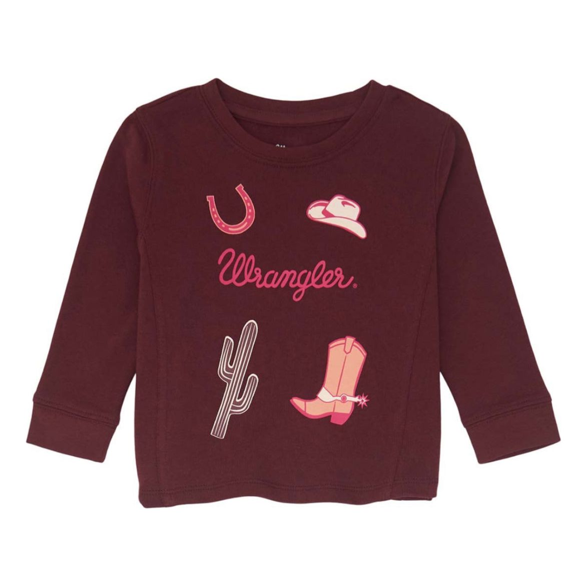 Baby Girls' Wrangler Cowboy Crewneck Sweatshirt