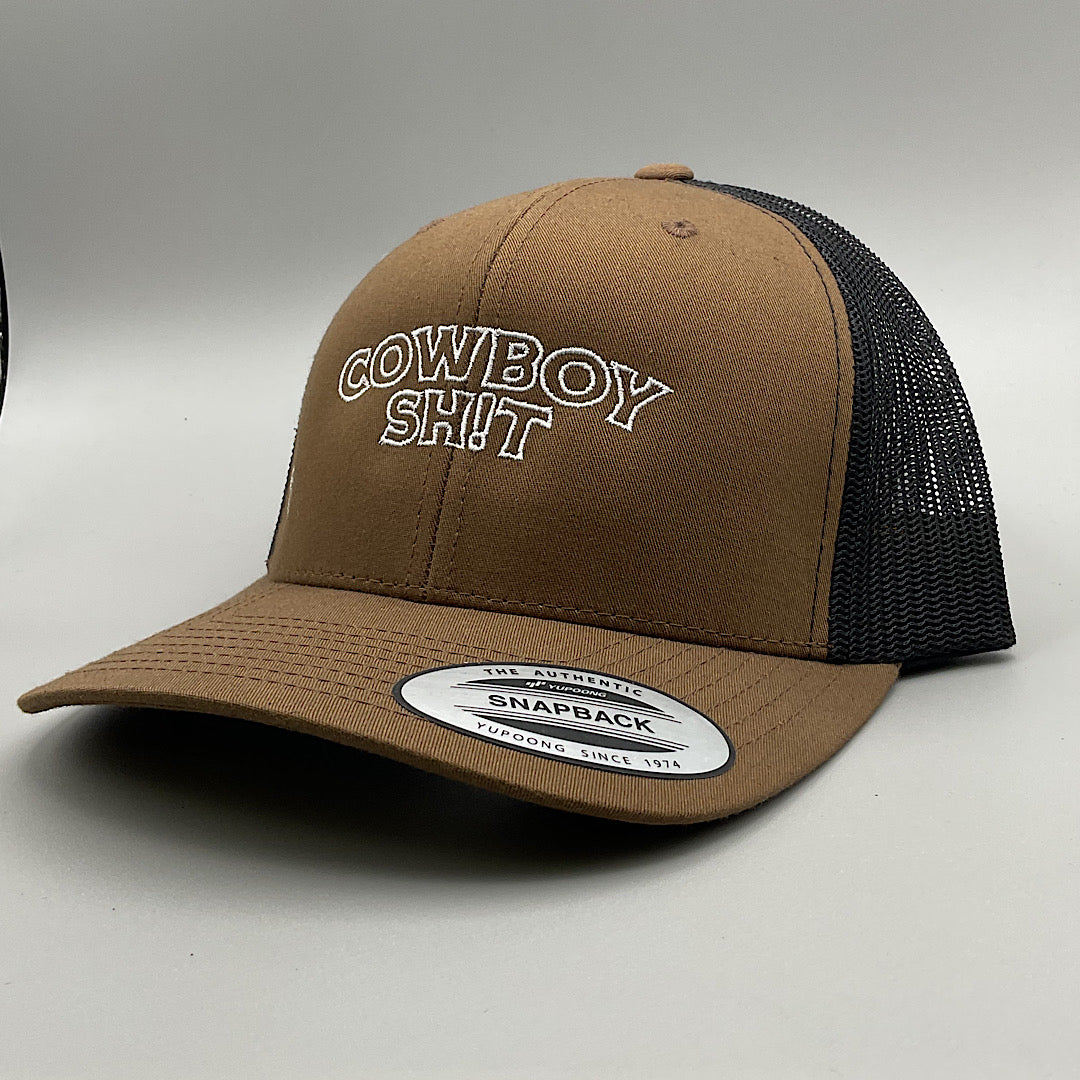 Cowboy Sh*t - Brown Snap Back Men’s Ball Cap