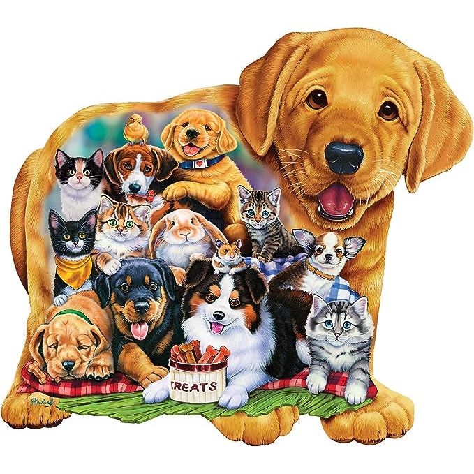 Master Pieces - Puppy Pals Shaped Jigsaw Puzzle 100pc 11926