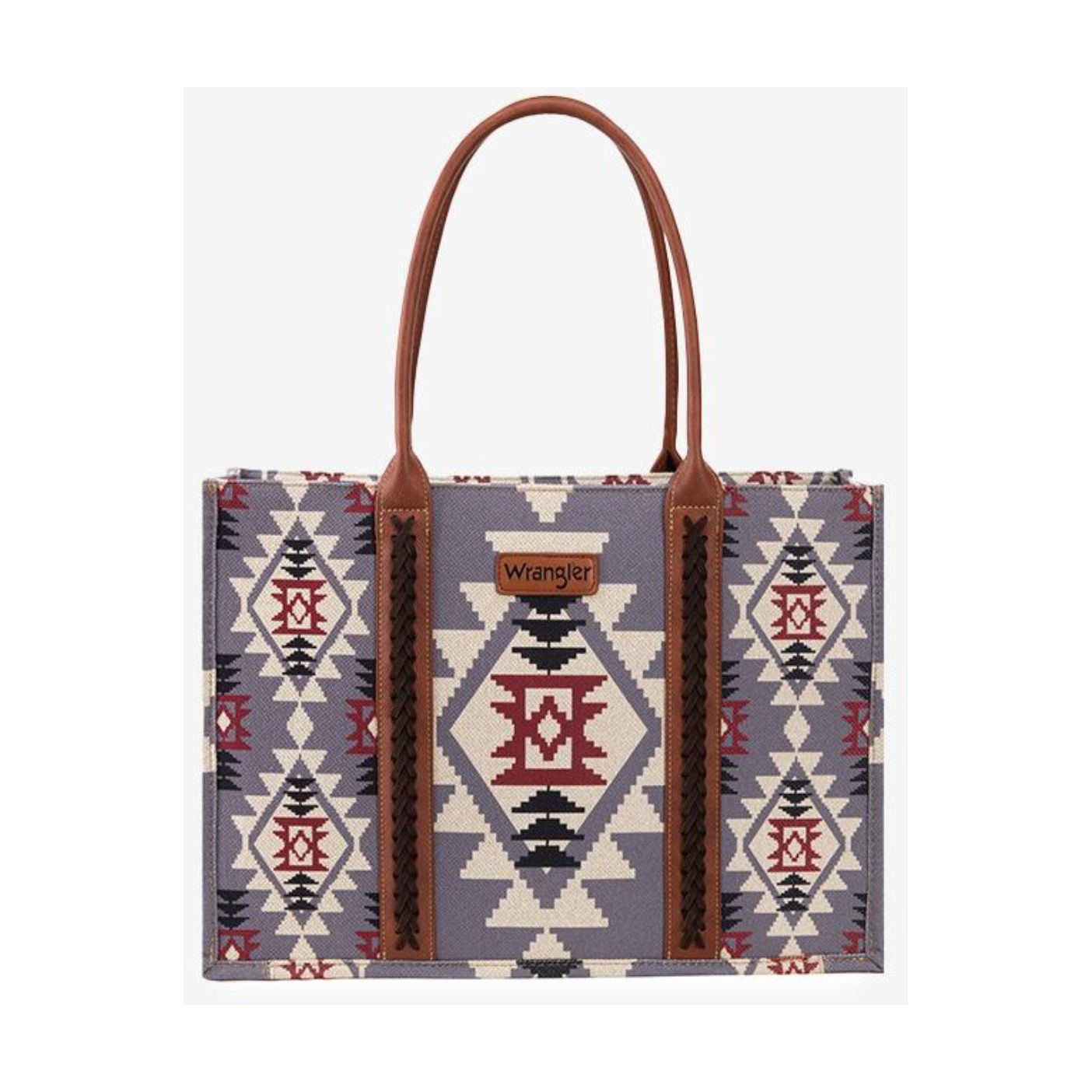 WRANGLER AZTEC PRINT CANVAS TOTE BAG