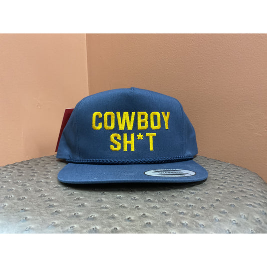 COWBOY SH*T - Navy FLAT BRIM 270