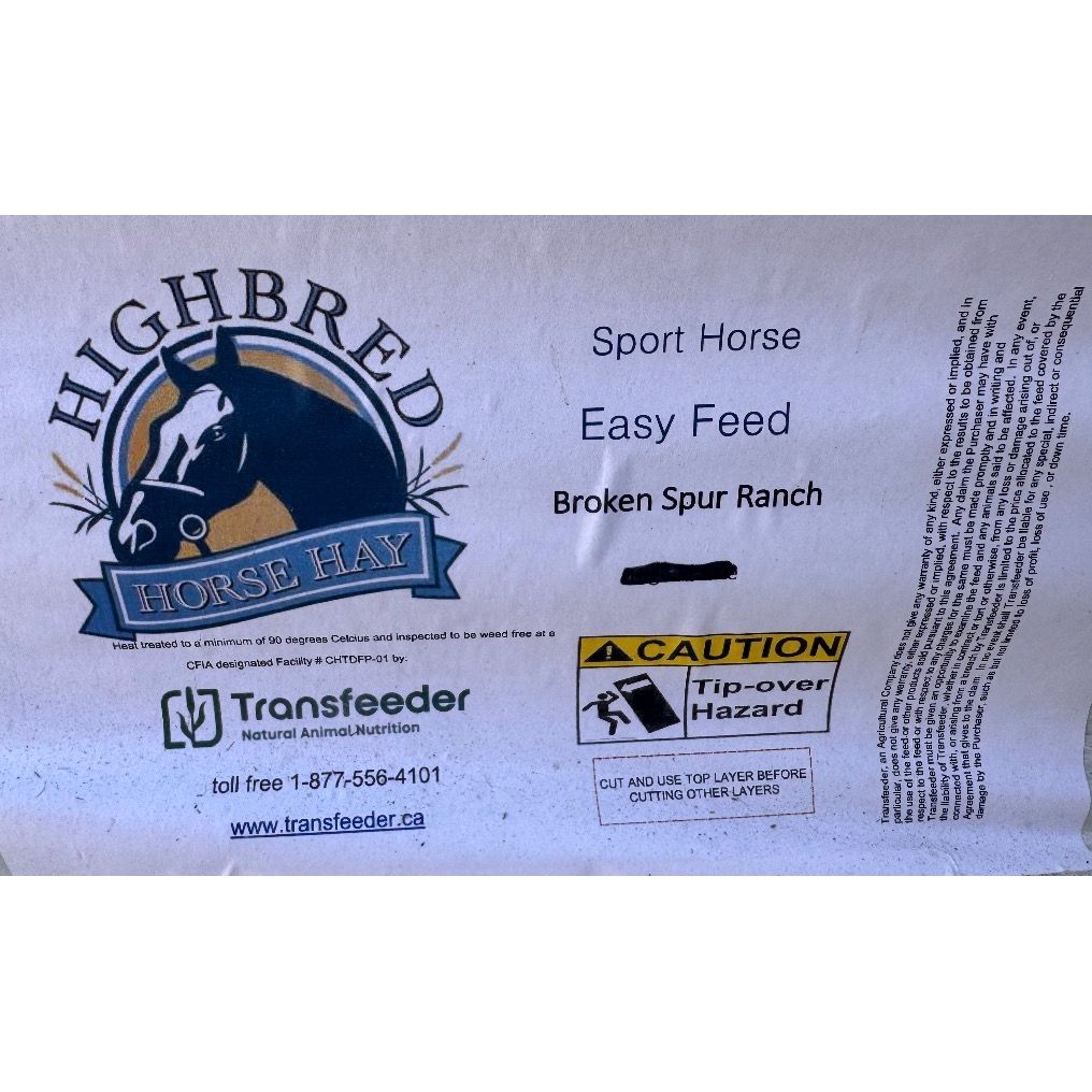 Easy Feed Compressed Hay: Brome-Orchard Grass-Timothy-Native-Grasses Mixed Hay 17kg