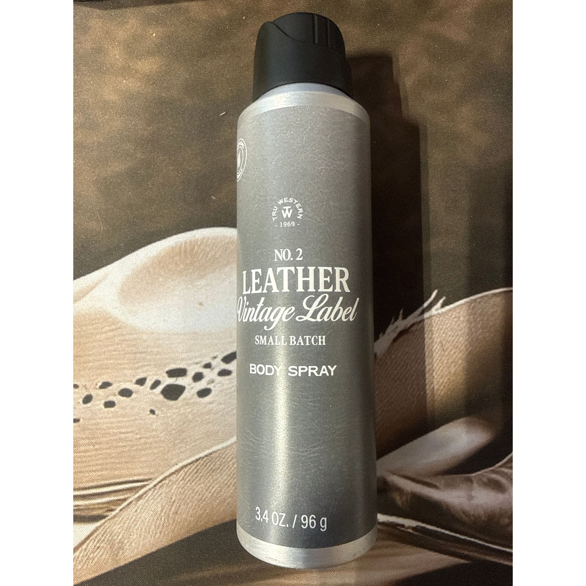 Tru Western Leather Vintage Label Body Spray