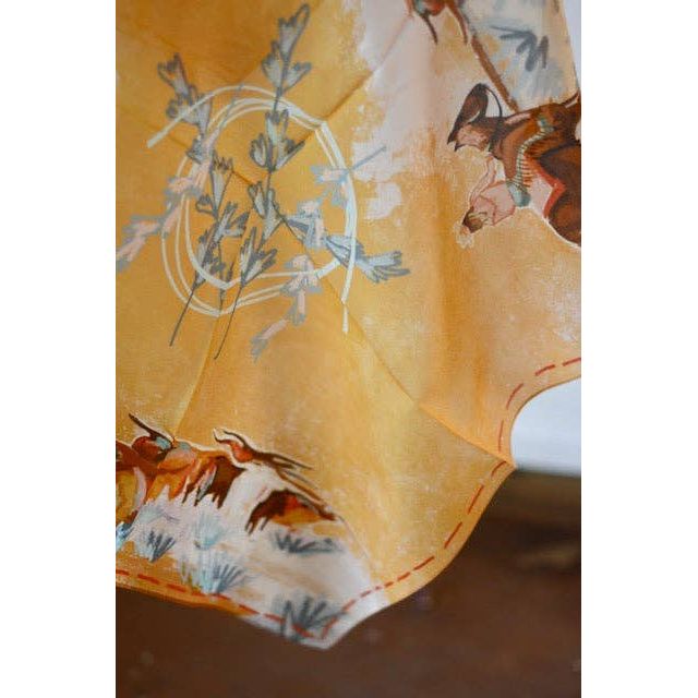 Longhorn Open Range Cowgirl Wild Rag: Western Scarf Bandana Silk Tencel Wildrag