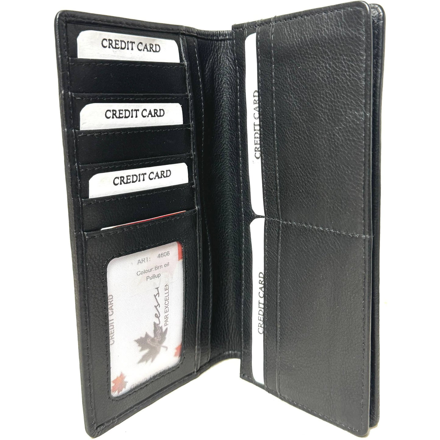 Genuine Cowhide Leather Breast/Coat RFID Card Wallet #4608