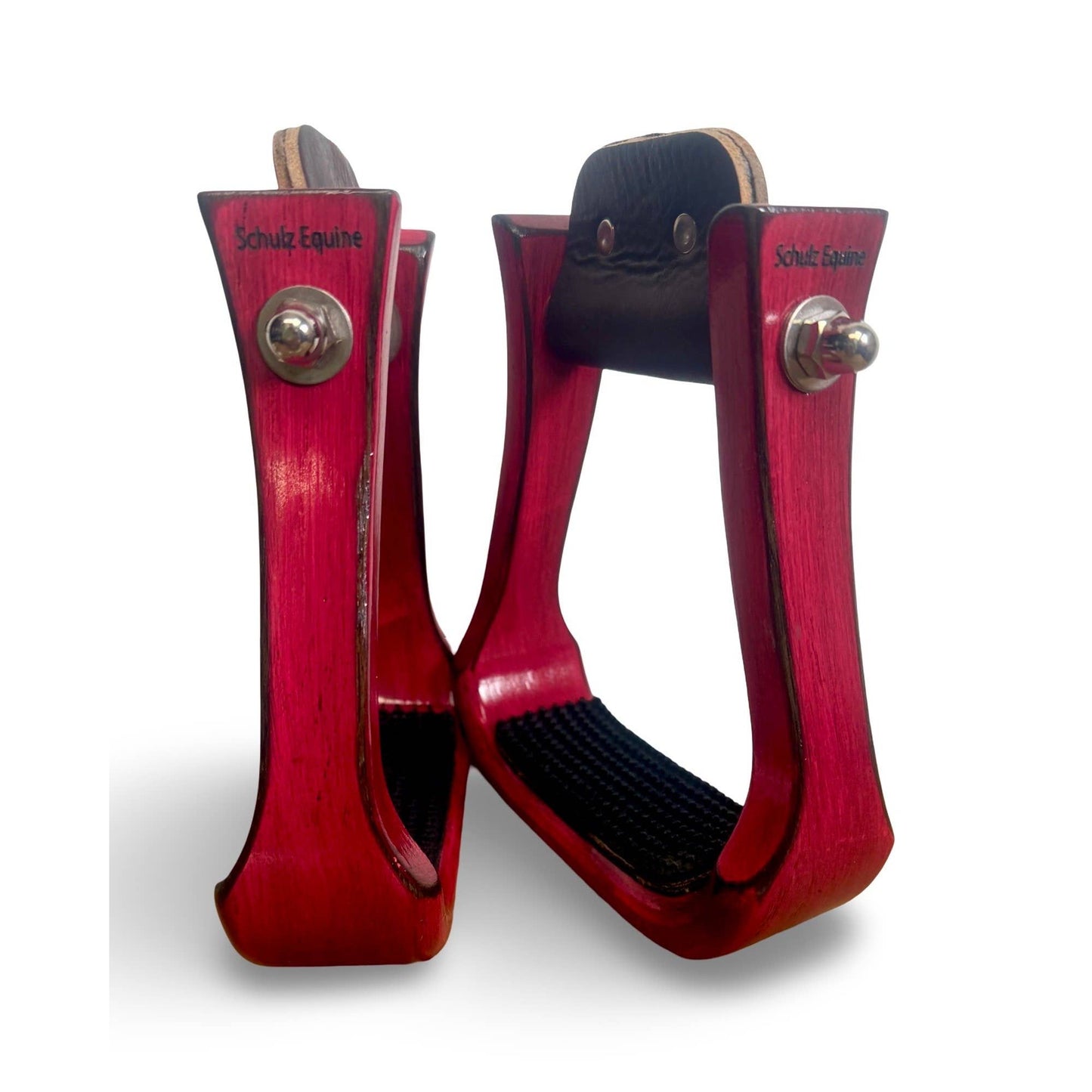 Wooden Stirrups- Pink Barrel Racing Style