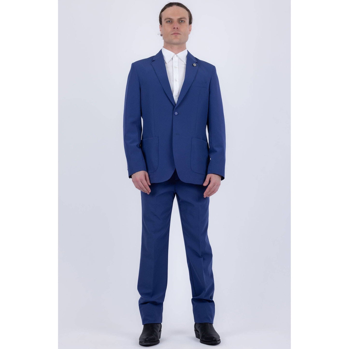 Men's 2-Pieces 2-Button Notch Lapel Suit Set 6SU08