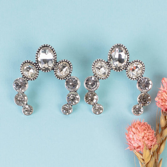 Crystal Squash Blossom Earrings