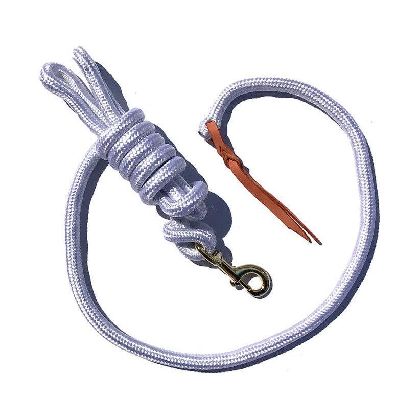 Smart Horse Gear - 5/8" Poly Cowboy Lead 9' w/ Brass Plated Bolt Snap and Leather Popper
