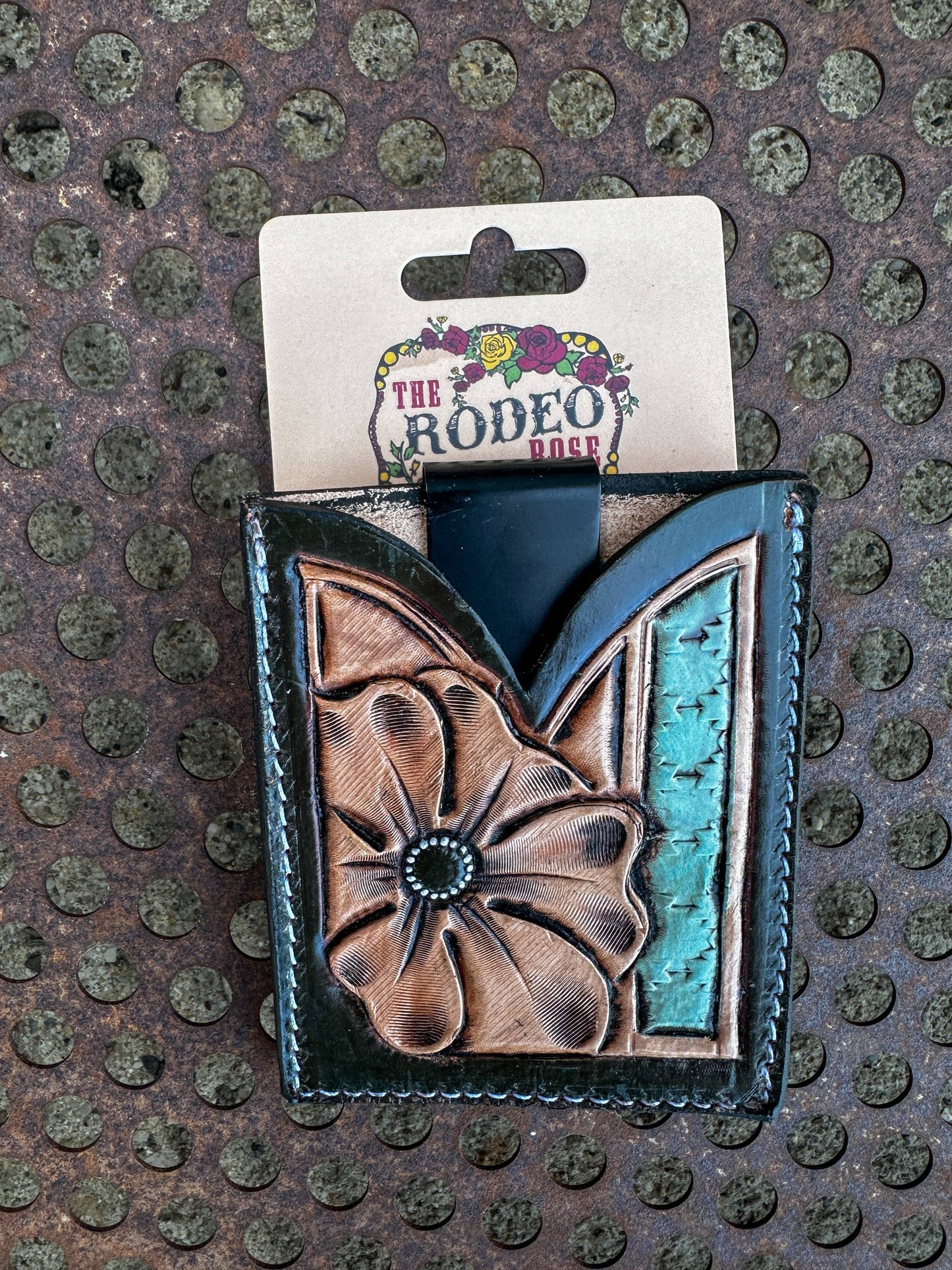 Leather Boot Wallet Cowgirl Rodeo Western Cowboy