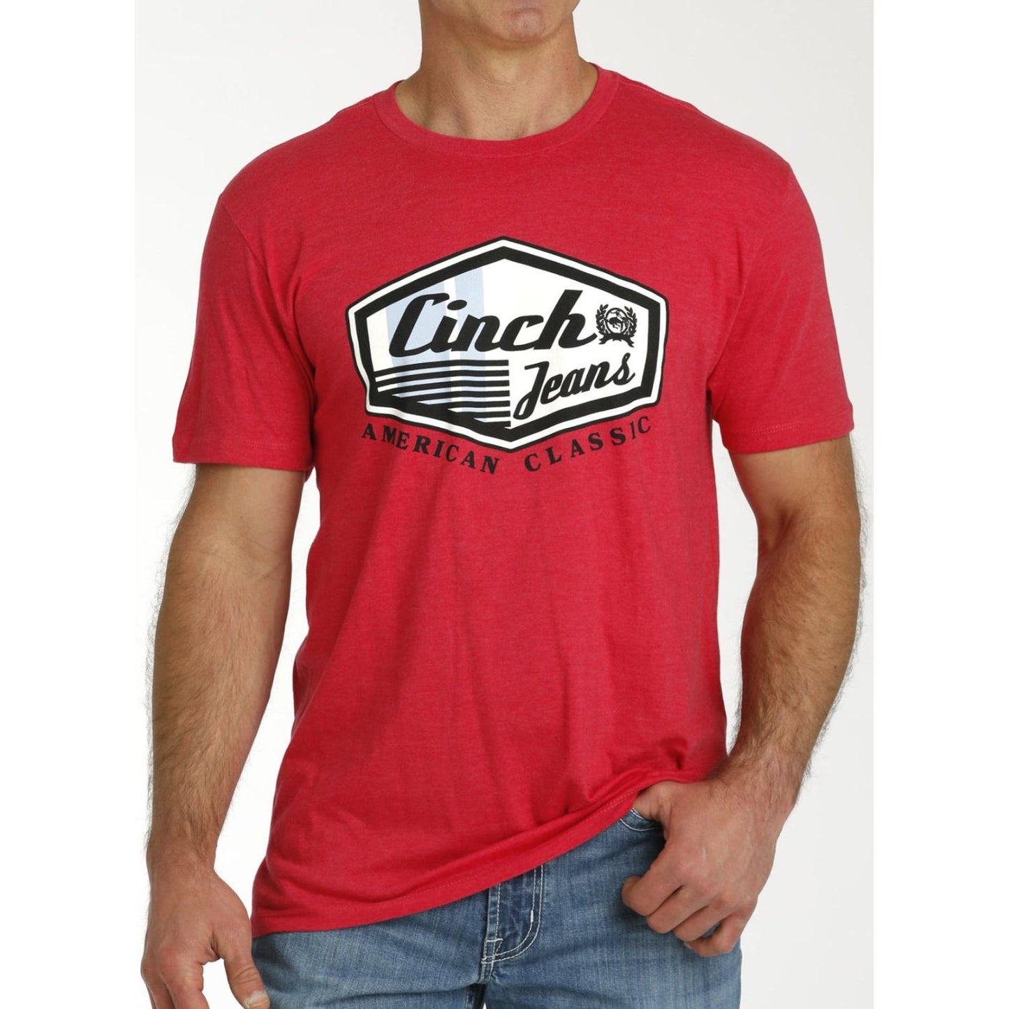 MEN'S CINCH JEANS TEE - RED