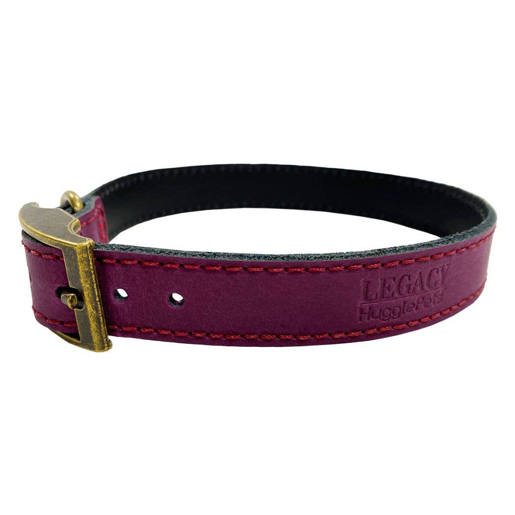 HugglePets Legacy Leather Dog Collar