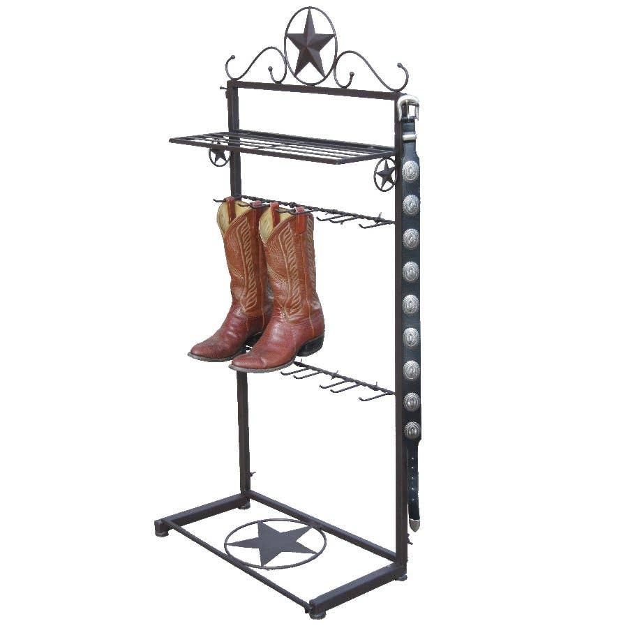 METAL STAR BOOT RACK