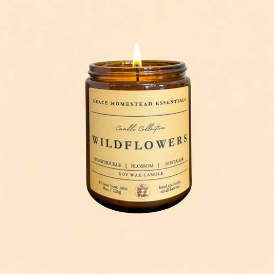 Wildflowers Soy Candle 8oz | Hand Poured Candle