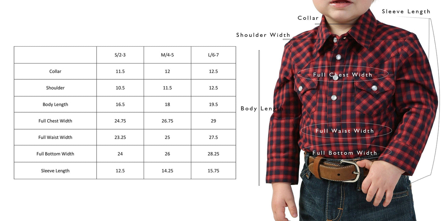 Kids Western Pearl Snaps Print Shirt-PS100K-147