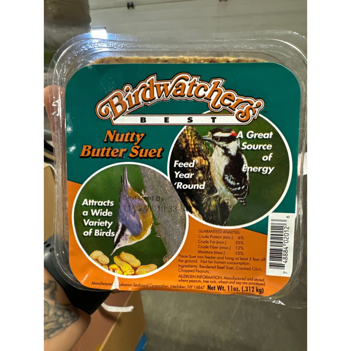 Birdwatcher’s Suet Nutty Butter