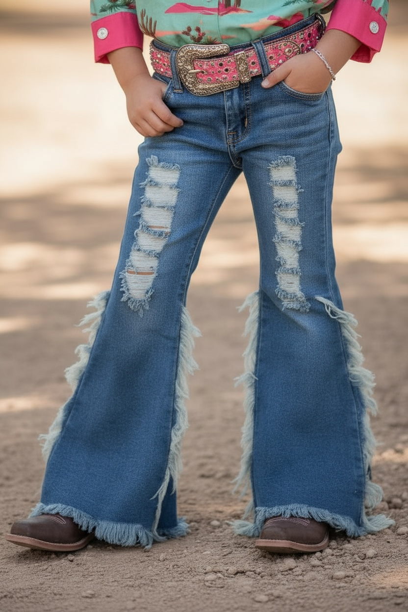 Bootcut denim pants. PNG65153036