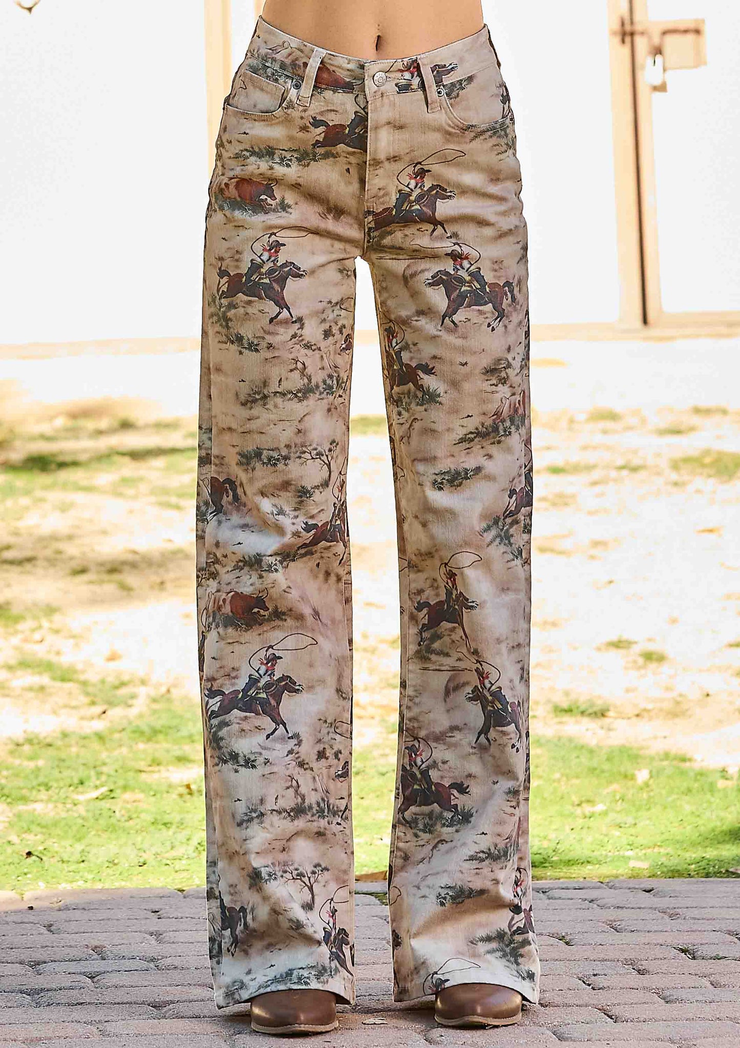 Cowboy Wide Leg Jeans