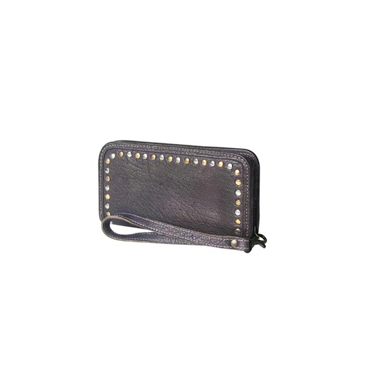 Never Mind - Genuine Leather Purple Wristlet NMBGZ110D