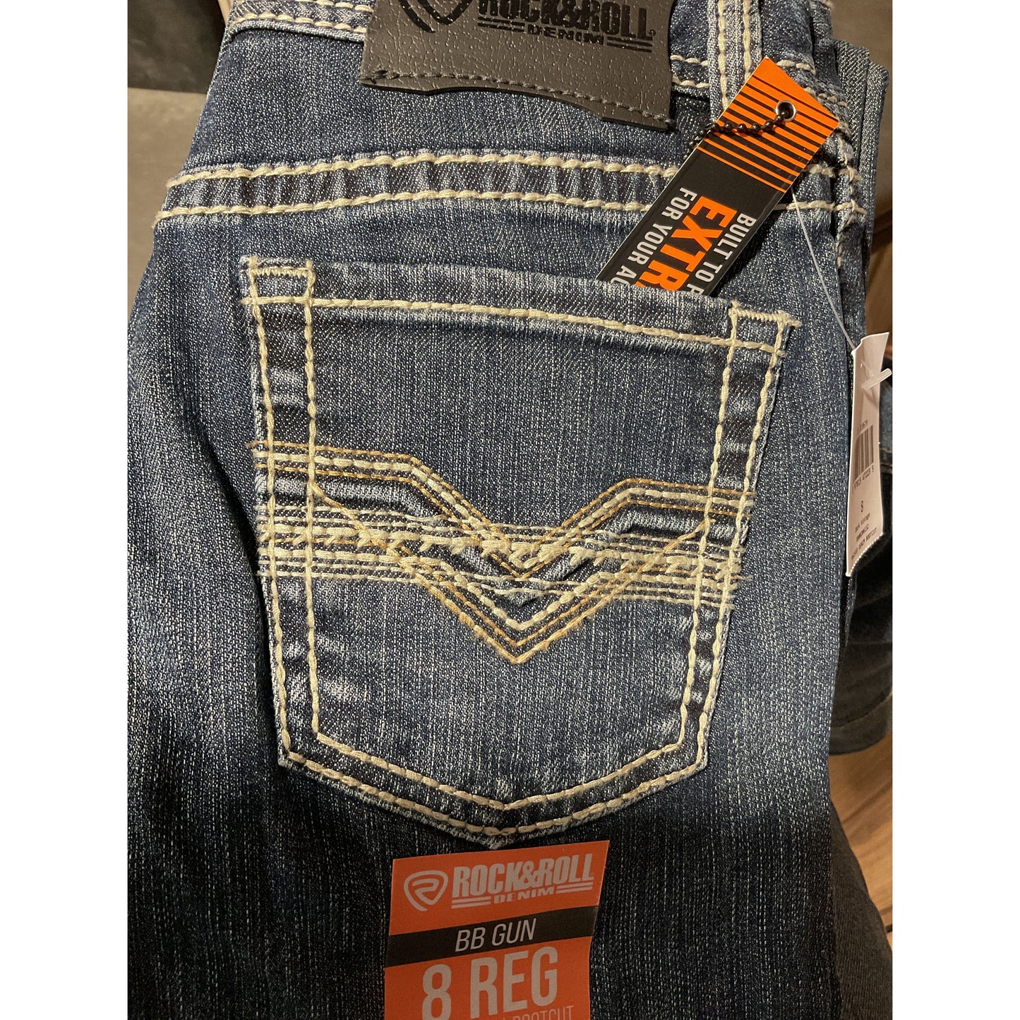 ROCK & ROLL Boy’s Jean - BB GUN, REGULAR Fit, BOOTCUT, RAISED DENIM, BB0BD06132