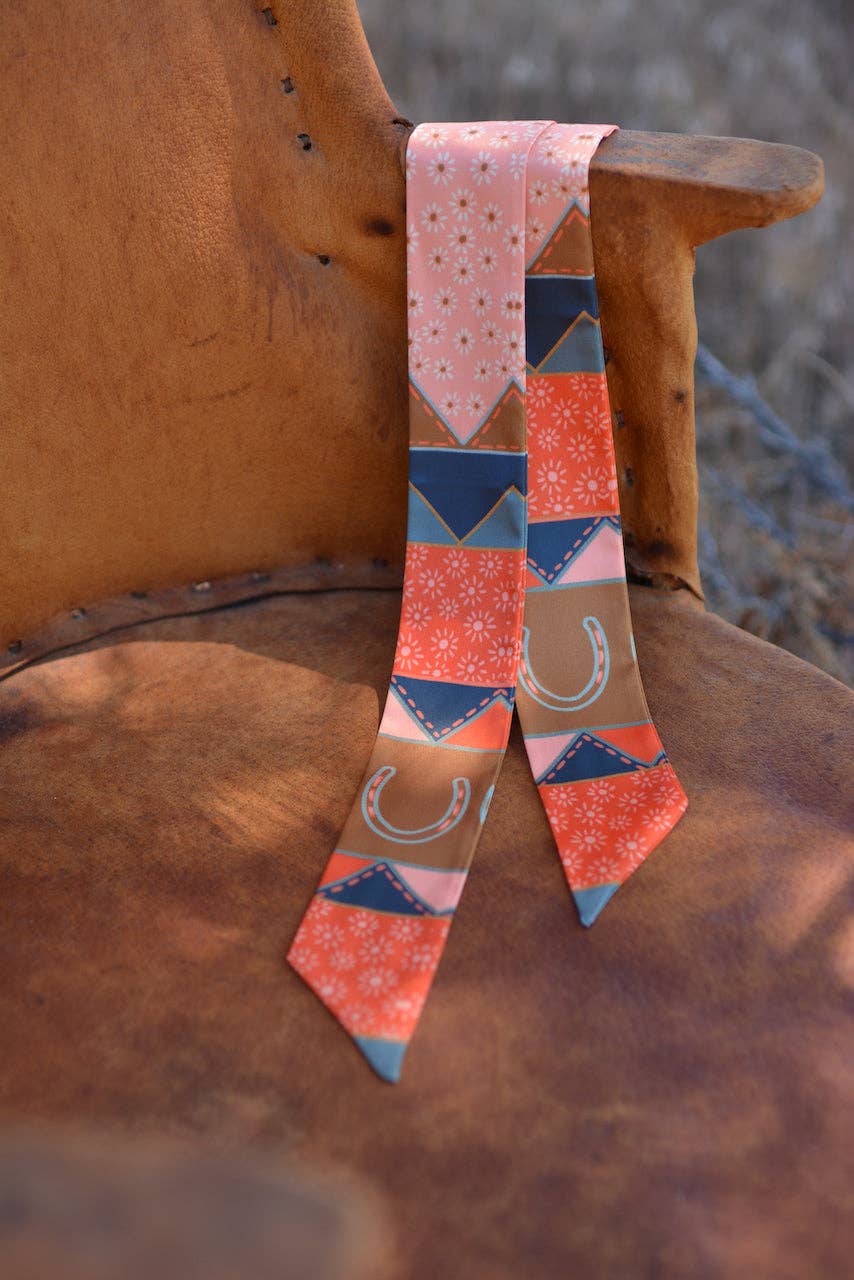Frontier Bound Quilted Patchwork Twilly Scarf V1