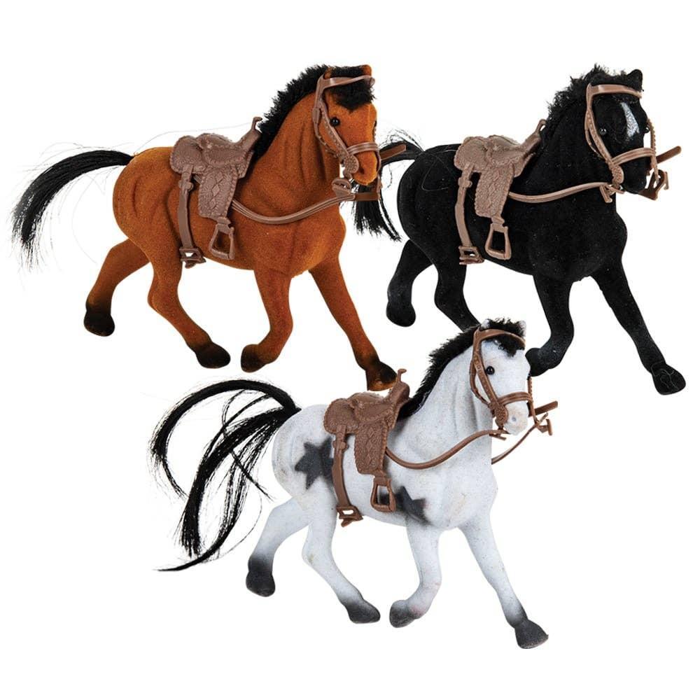 La Luna Bella - Toys - 4" FLOCKED HORSES LLB kids toys