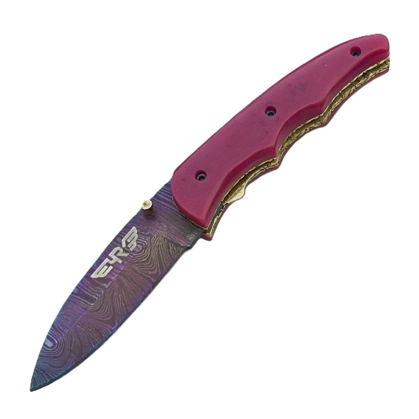 Sangria Folding Knife - Damascus Steel