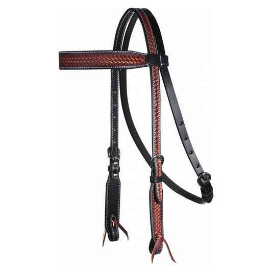 PC Headstall Brow Basketweave