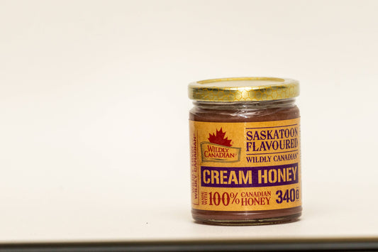 Non-pasteurized Saskatoon Cream Honey