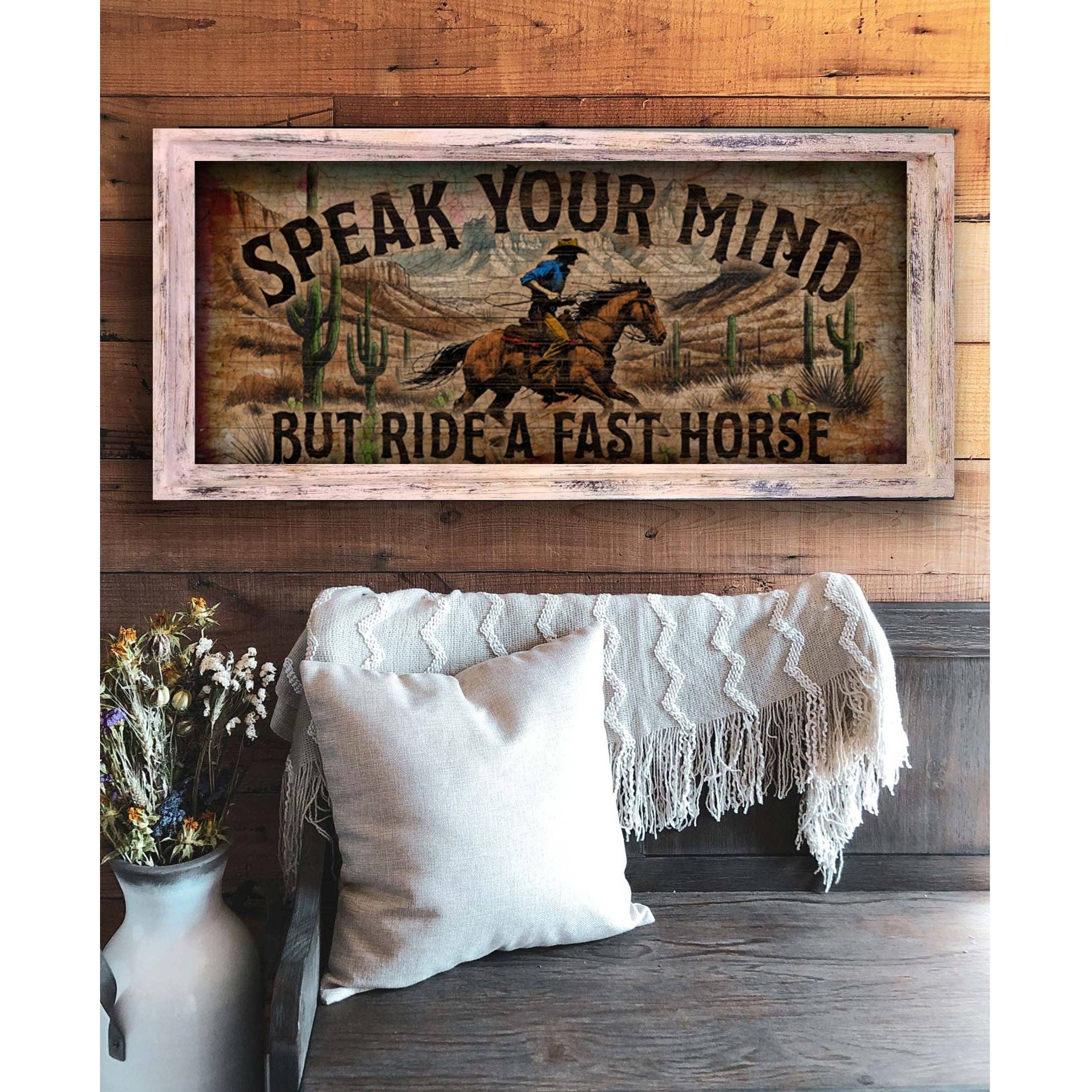 Speak Your Mind - 18" x 36" Large Rectangle Artwork