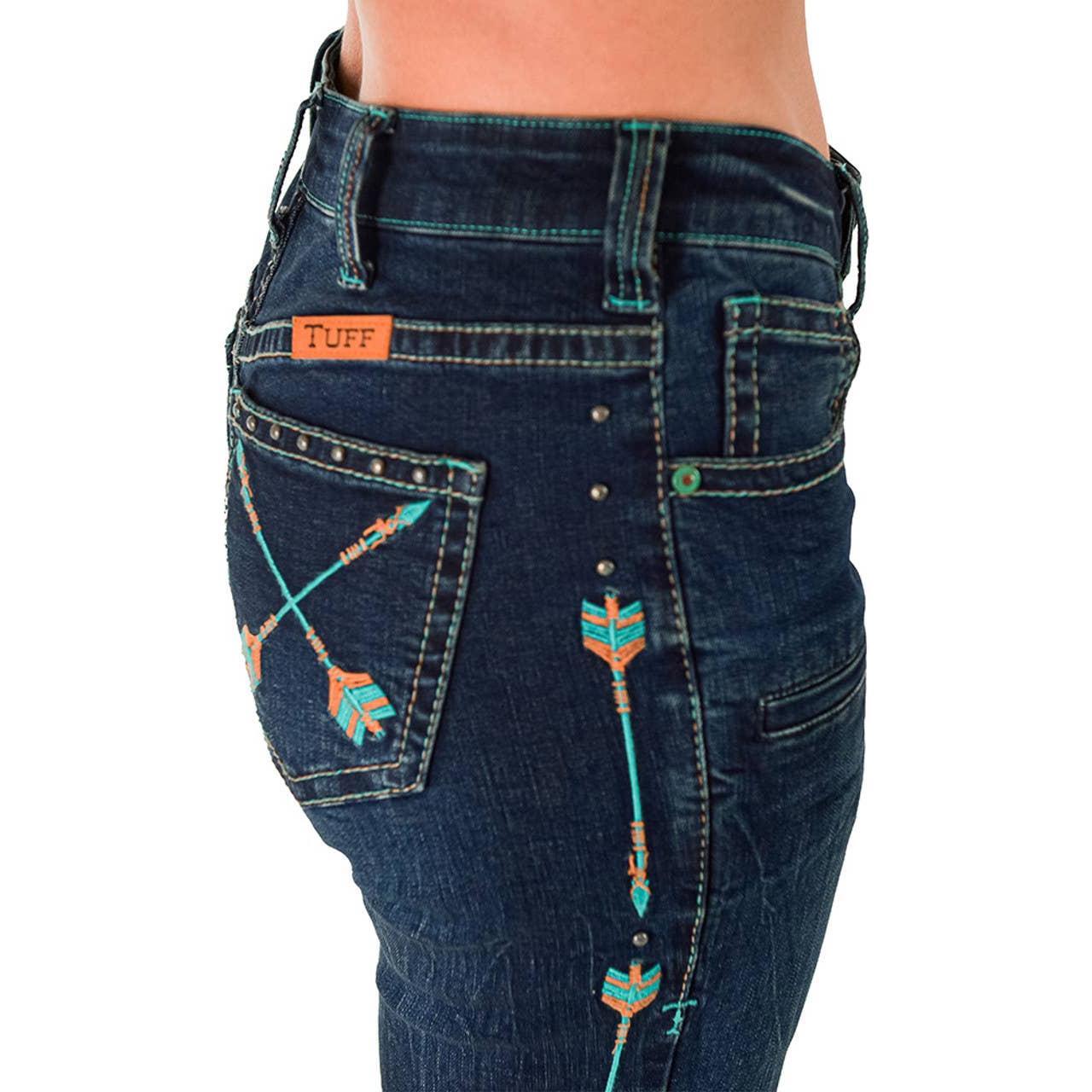 * Cowgirl Tuff Co. / B. Tuff Jeans - Turquoise Arrows