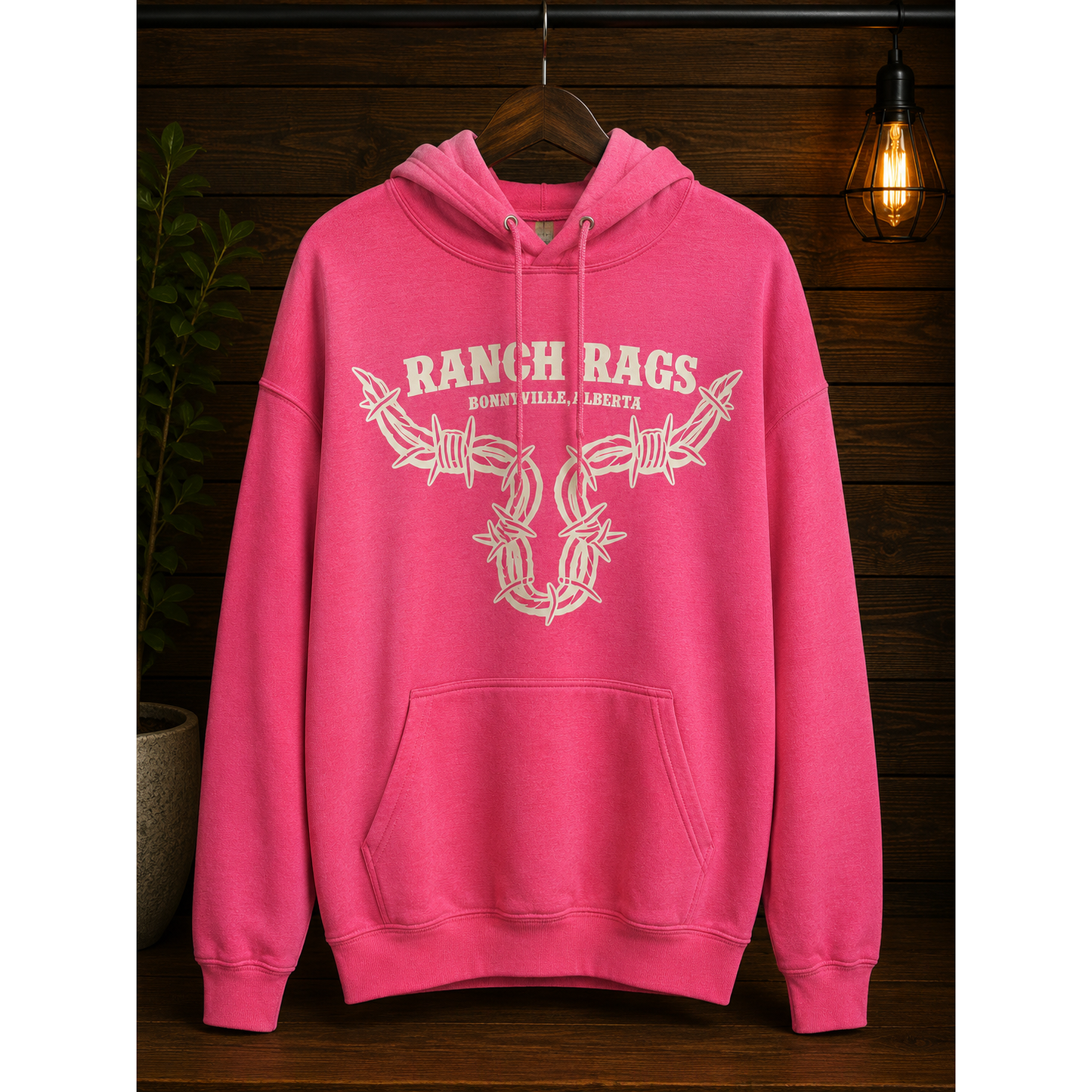 RanchRag's Ranch Tough Barbwire Hoodie