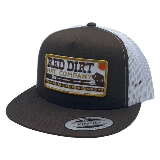 Red Dirt Hat Co. - Arrows Brown and White Snapback Hat RDHC-165
