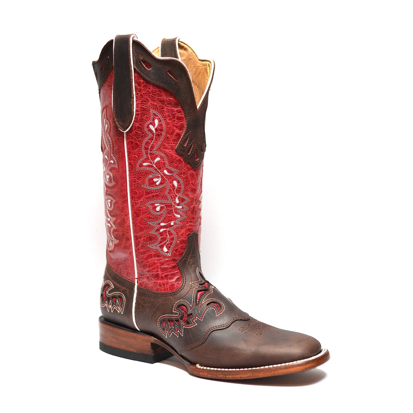Lacey Fuchsia Leather Cowboy Boots for Women