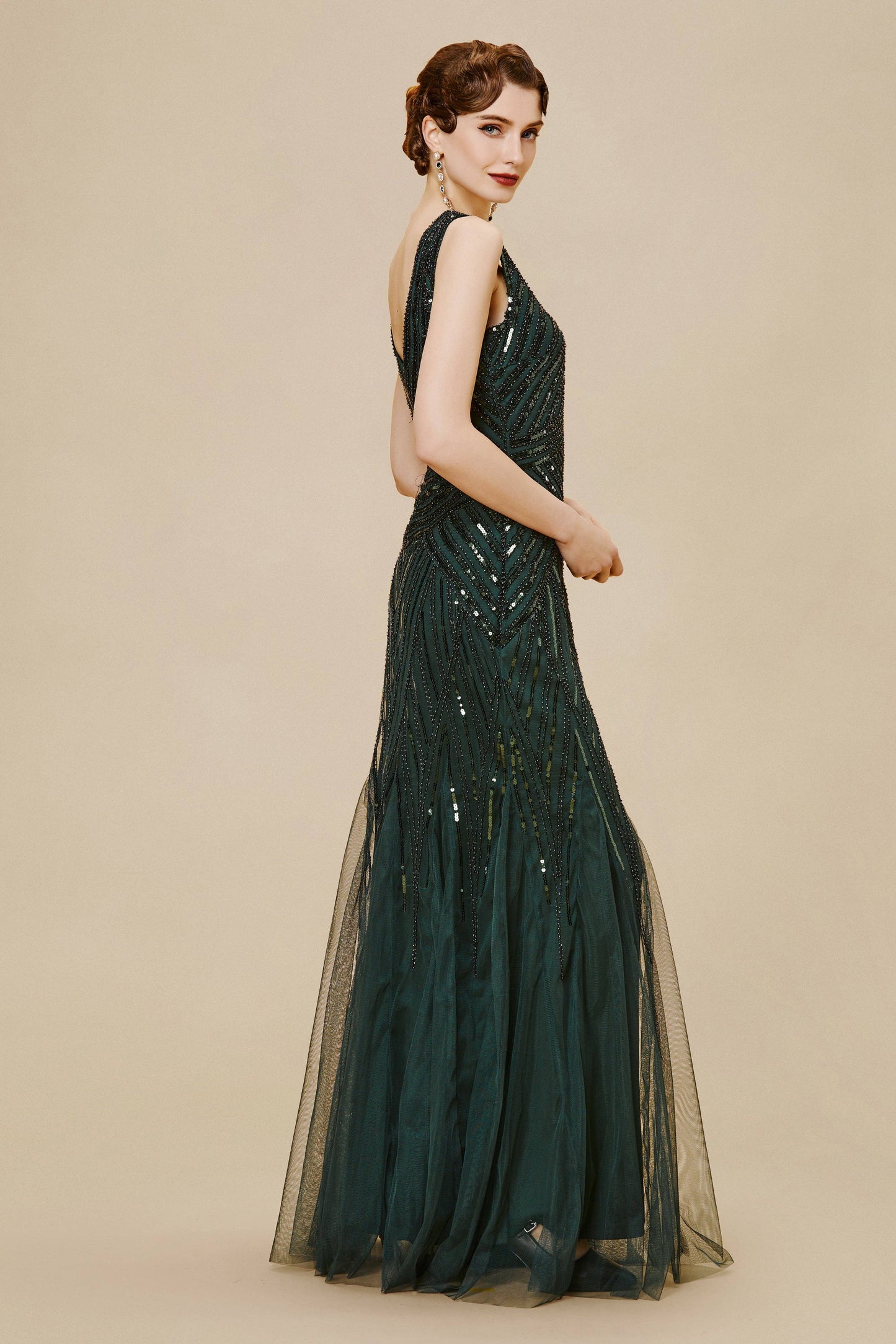 Bodycon Sequin Mermaid Maxi Dress