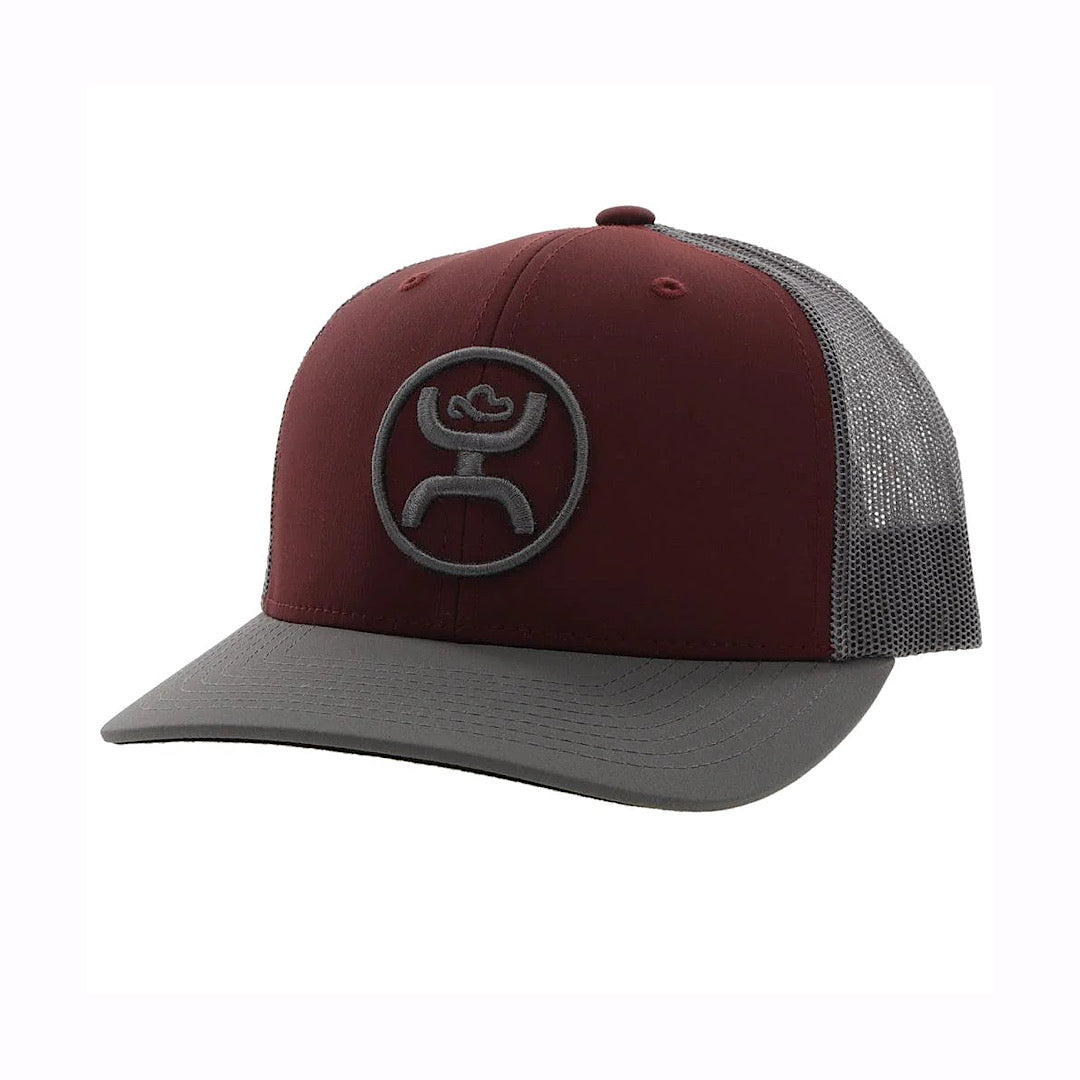 Hooey - Sterling Maroon & Grey Snap Back Men’s Ball Cap 2206T-MAGY