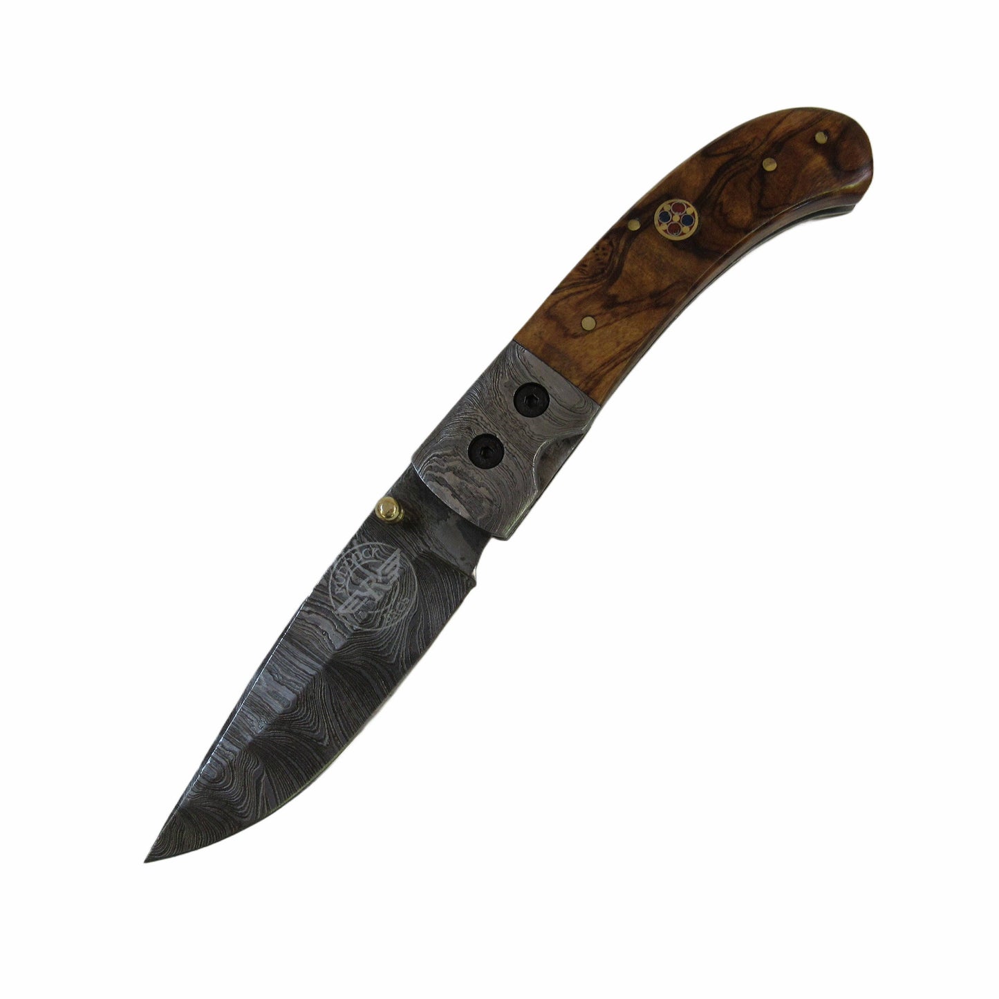 Kentucky Slugger Folding Knife - Damascus Steel