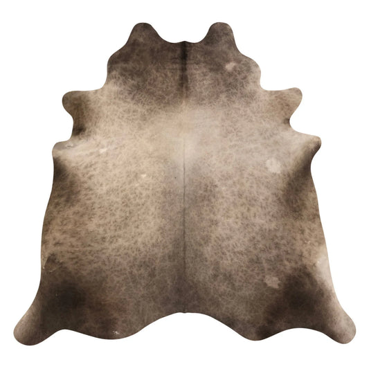 Natural Brazilian Cowhide 6' 4" x 7' 8" - Caramel & Chocolate