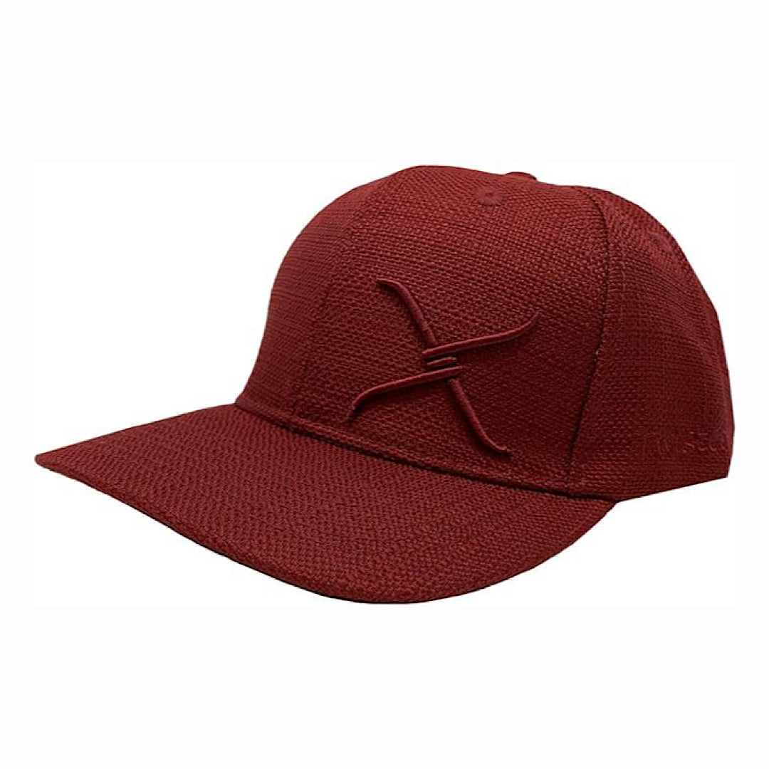 Twisted X - Burgundy & Embroidered Burgundy Logo Snap Back Men’s Ball Cap XC-135