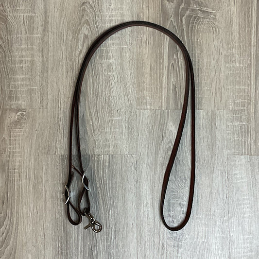 Mouse N' Ruby Original - Medium Oil Flat Leather Barrel Reins