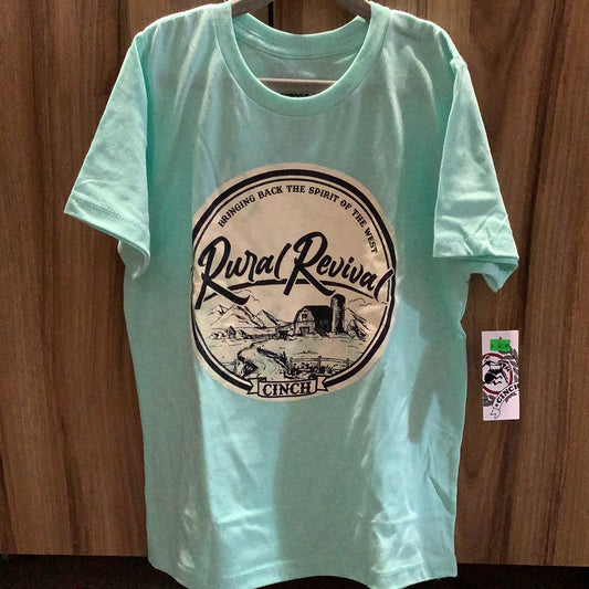 Boys Cinch Teal Revival Tee