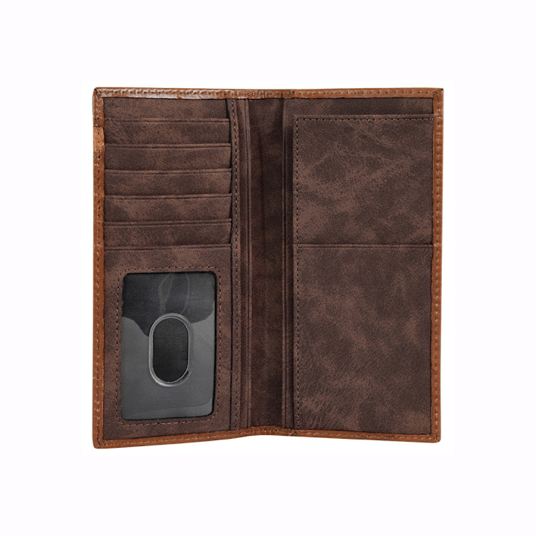 Georgia Boot - Brown Leather Men’s Tall Checkbook Cover/Wallet 2137137