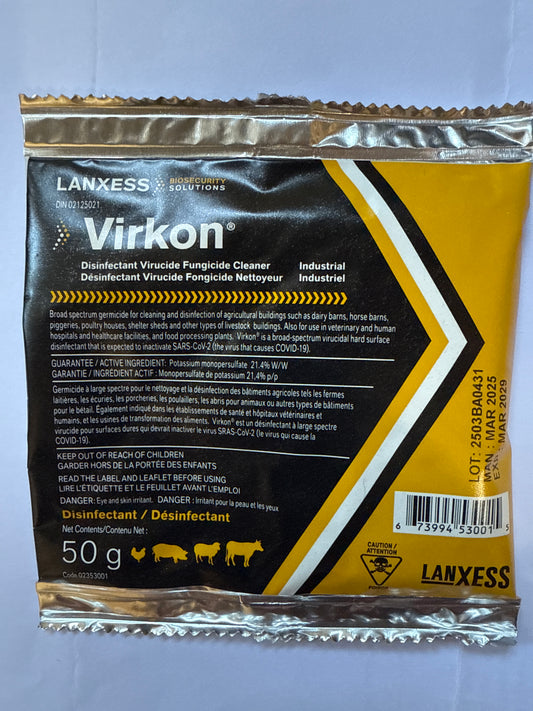 Virkon Disinfectant 50g Powder