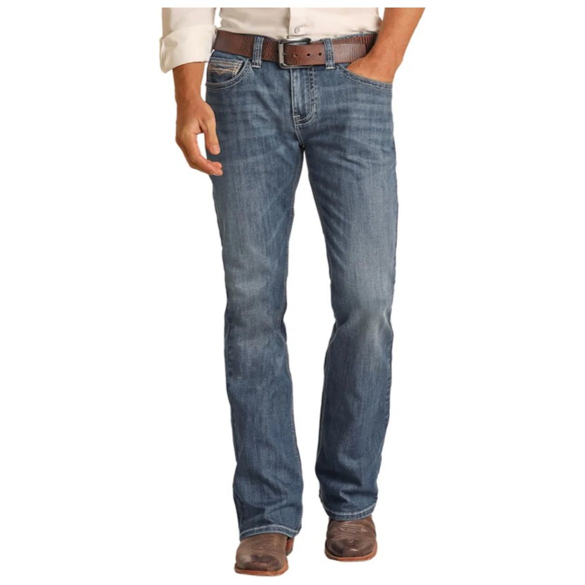 ROCK & ROLL Men’s JEAN - Regular fit, Medium Vintage, Pistol Straight, RRMD1PR0L7