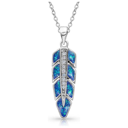 Hawk Feather Opal Necklace